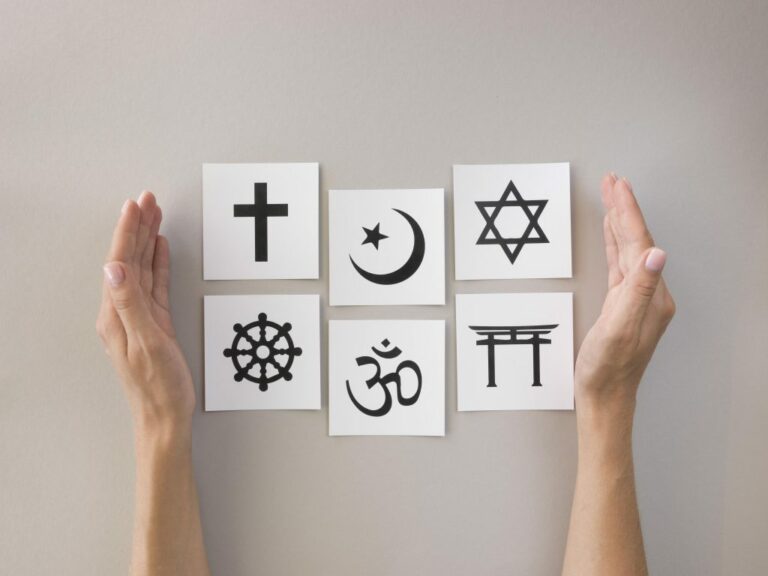 flat lay assortment religious symbols 1024x768 1