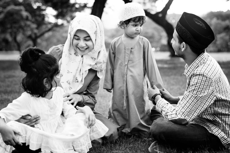 muslim family having good time outdoors 53876 20961